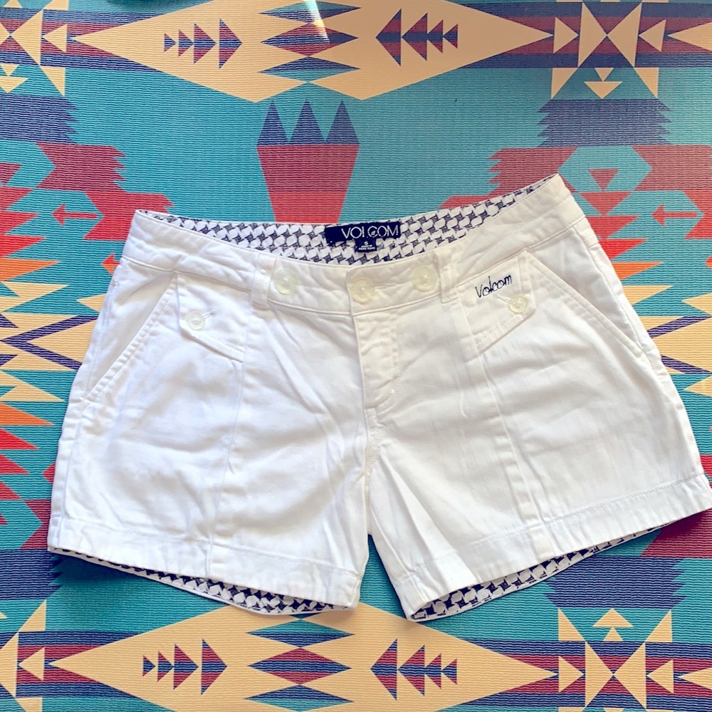 Volcom white shorts